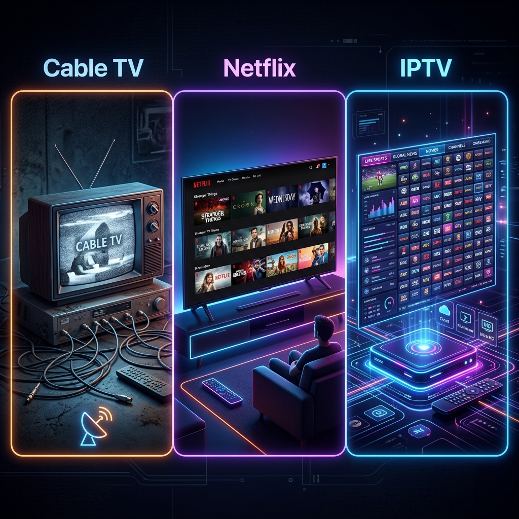 IPTV vs Netflix vs Cable TV