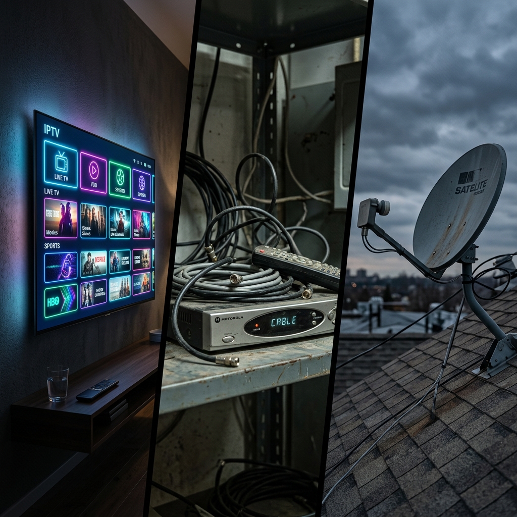 IPTV vs Cable vs Satellite Comparison 2026